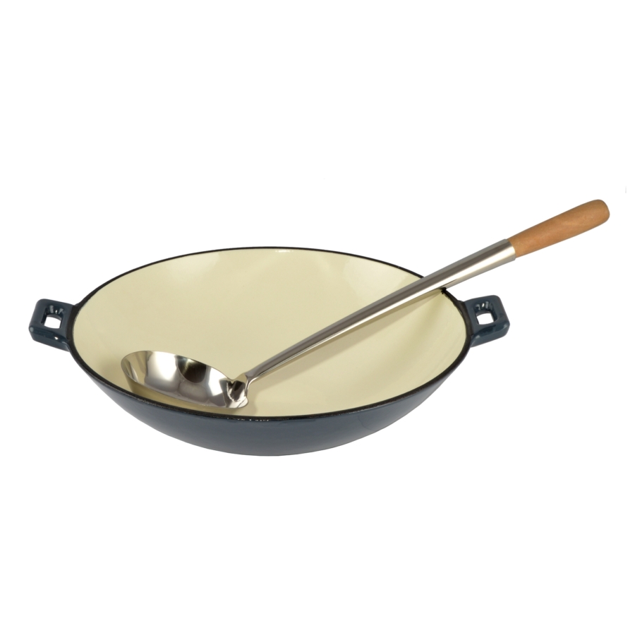 Liatinový wok smaltovaný 5,6 L