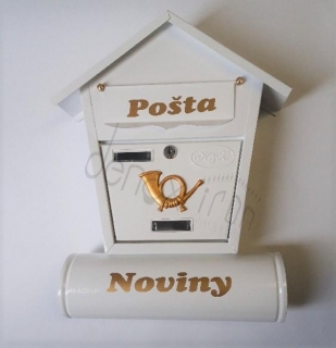Poštová schránka biela